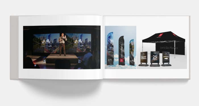 Horizontal book mockup